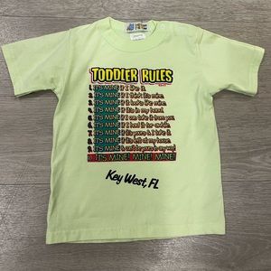 18-24 month Key West Florida “Toddler Rules” T-shirt Tee